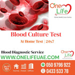 Blood Culture Test and sensitivity price Aed 450 at home in dubai near me 