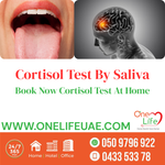 Onelifeuae provides Cortisol test by saliva price aed 550 near me dubai at home book now .