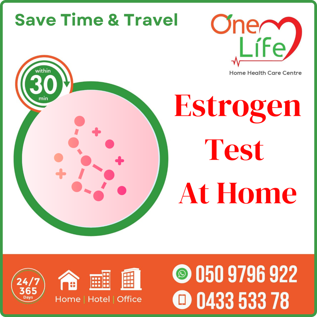 Estrogen Test price aed 550 near me at home uae dubai