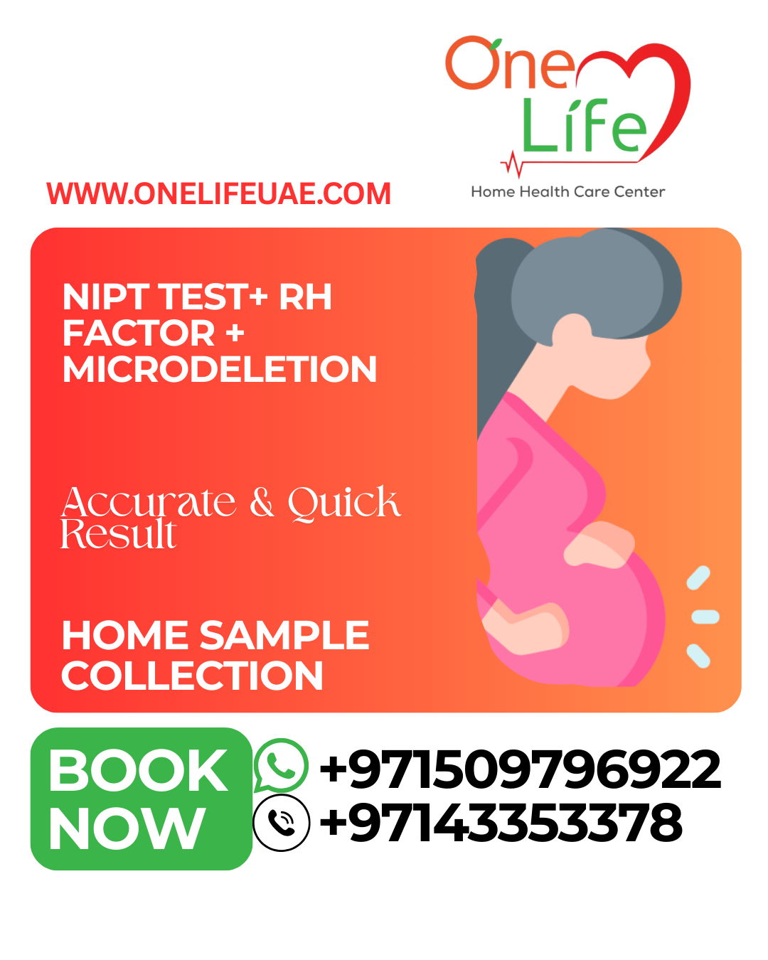 NIPT Test with RH factor microdeletion of fetus price 4500 aed near me