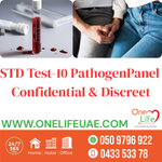 STD 10 panel Test price aed 650 near me book now at home hotel - confidential result. At Home STD Test