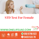 STD Test for female in dubai price aed 550 near me