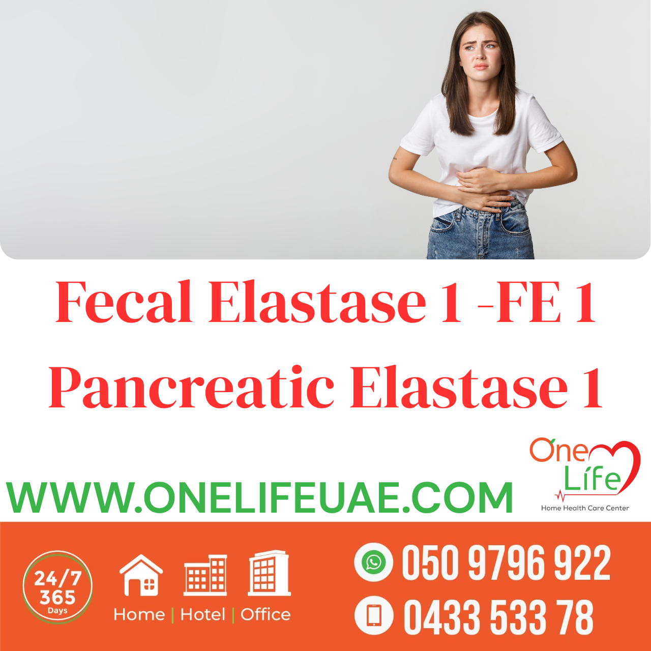 Fecal Elastase-1 (FE-1) or Pancreatic Elastase-1 Test