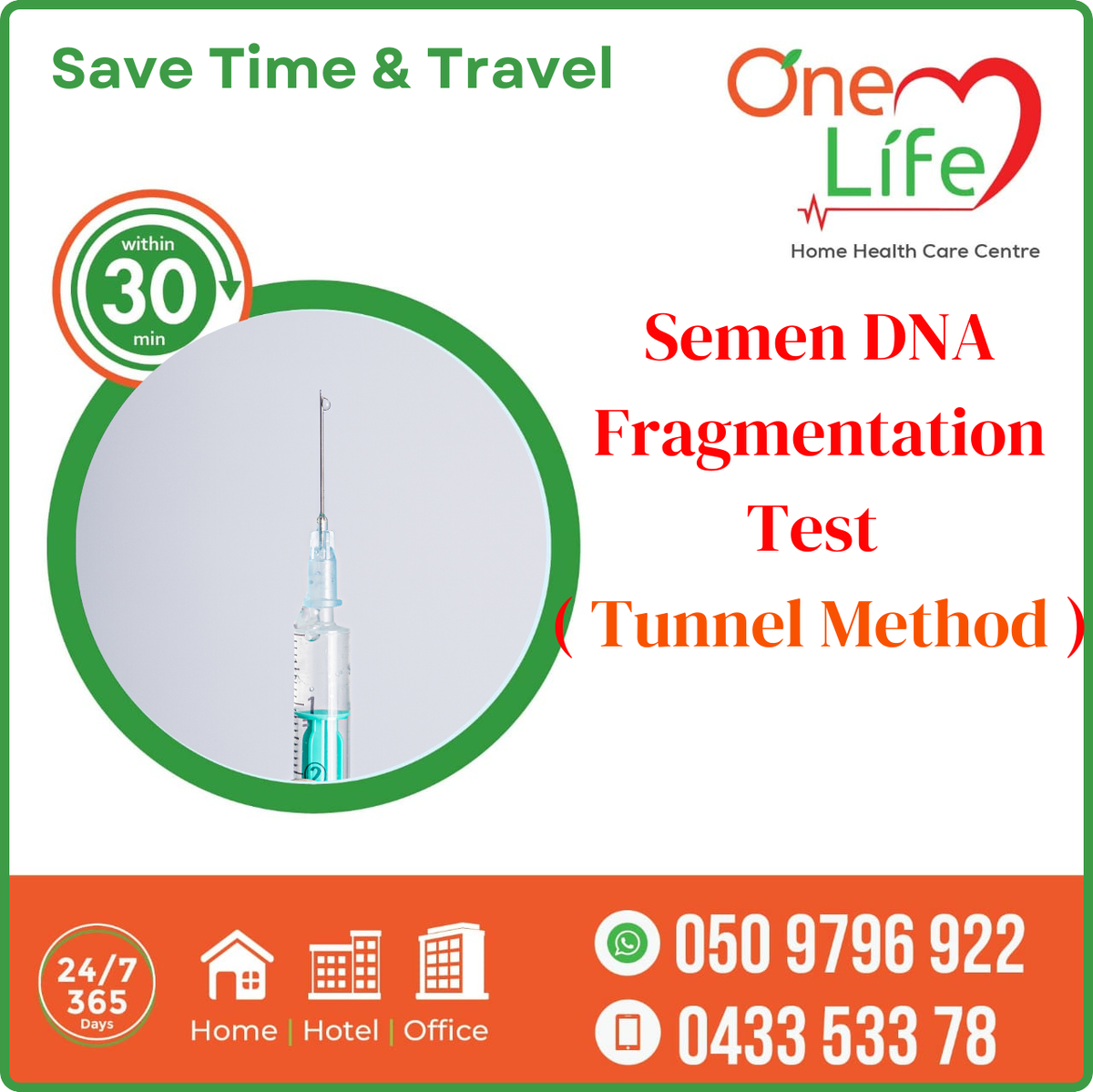 semen dna fragmentation test by tunnel method price aed 2800 dubai near me at home uae sharjah ajman